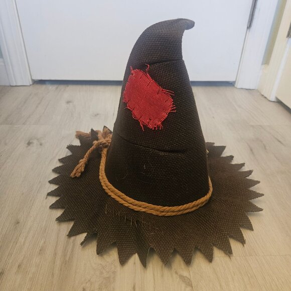 Adult Halloween Scarecrow Hat & Straw Set - Picture 6 of 7